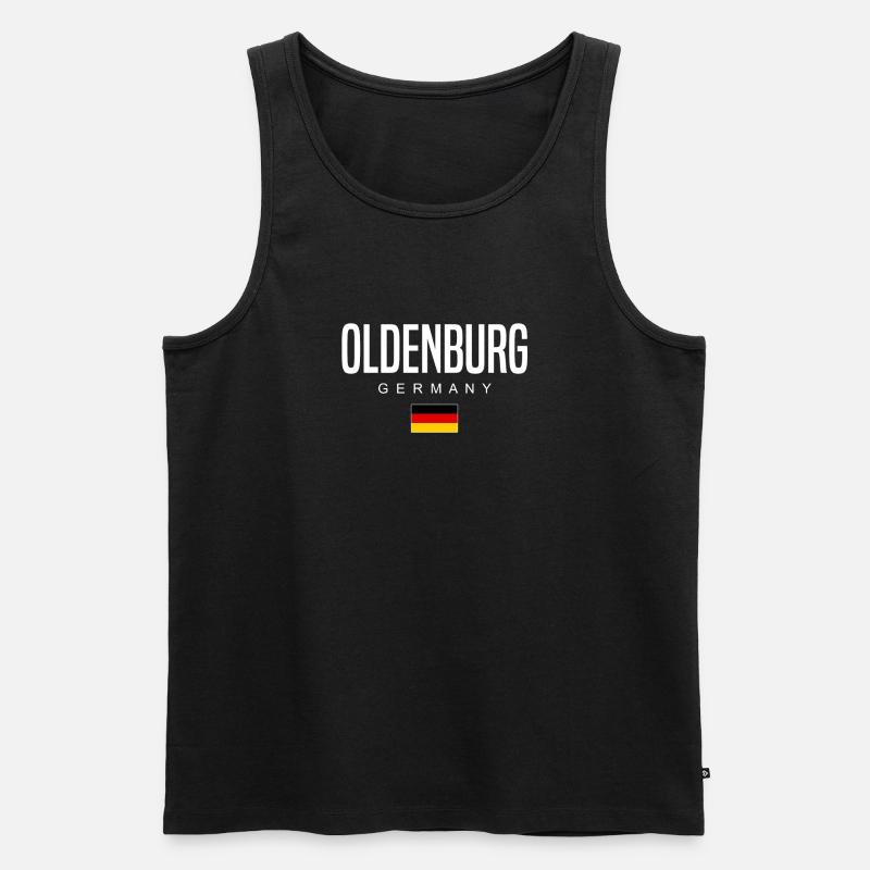 Oldenburg - Männer Premium Bio Tank Top - Schwarz
