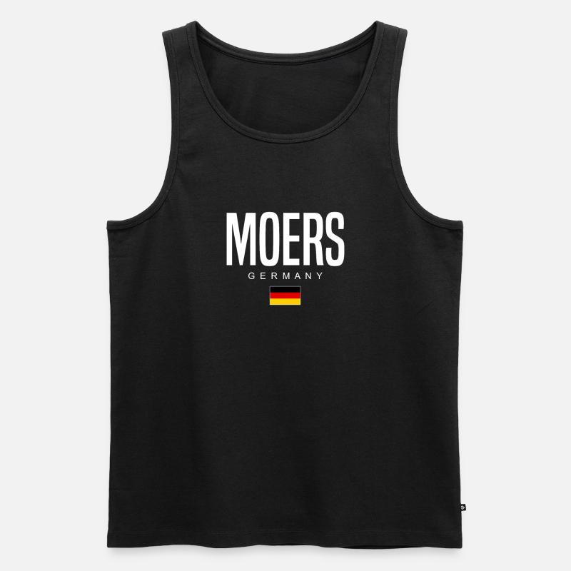 Moers - Männer Premium Bio Tank Top - Schwarz