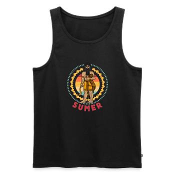 Gilgamesch Iran Persia Geschichte Sumer Antike - Männer Premium Bio Tank Top - Schwarz - Vorne - AI Model Male 178 light (178cm)