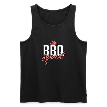 Grillades Barbecue Grillades - Débardeur bio Premium Homme - noir - Devant - AI Model Male 178 light (178cm)