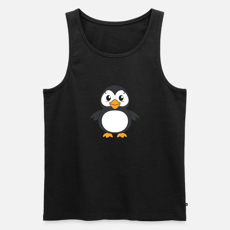 Papageitaucher - Männer Premium Bio Tank Top - Schwarz