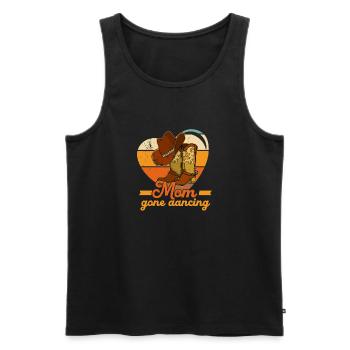 Line Dance Countrymusic Western Tanzen Dancer - Männer Premium Bio Tank Top - Schwarz - Vorne - AI Model Male 178 light (178cm)