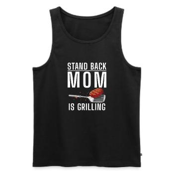 Grill Barbecue Grilling - Männer Premium Bio Tank Top - Schwarz - Vorne - Michal (187cm)