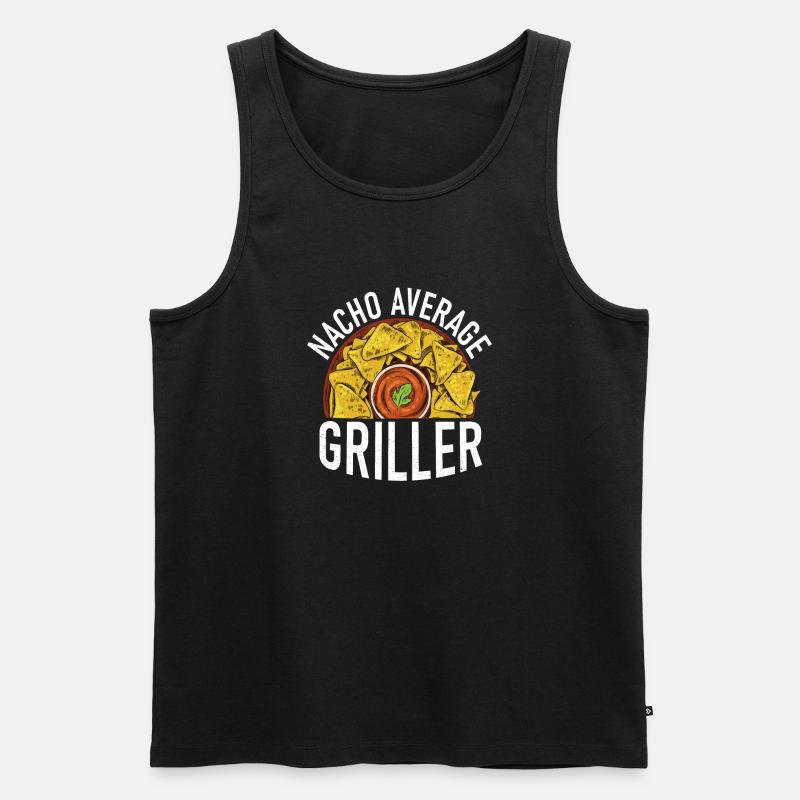 Grill Barbecue Grilling - Männer Premium Bio Tank Top - Schwarz