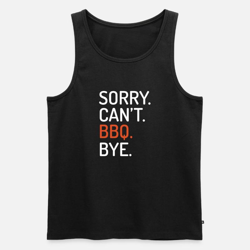 Grill Barbecue Grilling - Männer Premium Bio Tank Top - Schwarz