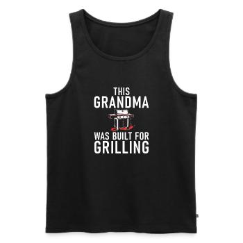 Grill Barbecue Grilling - Männer Premium Bio Tank Top - Schwarz - Vorne - AI Model Male 178 light (178cm)