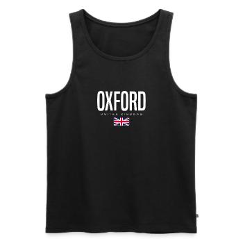 Oxford England Großbritannien - Männer Premium Bio Tank Top - Schwarz - Vorne - AI Model Male 178 light (178cm)