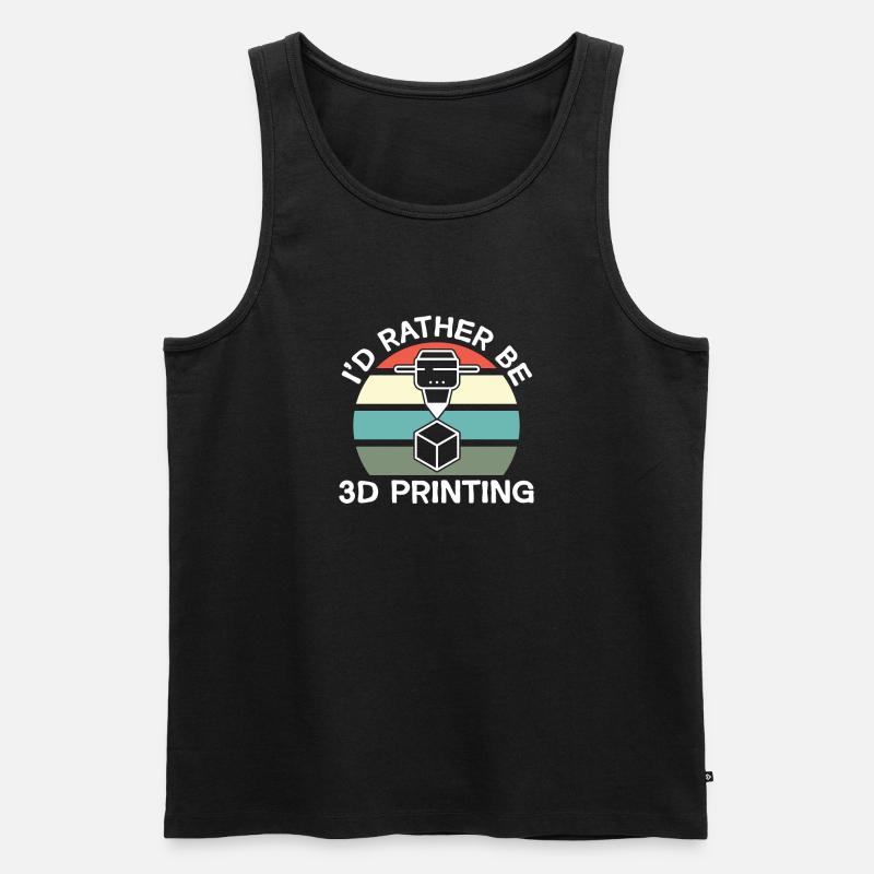 3D Drucker 3D Druck - Männer Premium Bio Tank Top - Schwarz