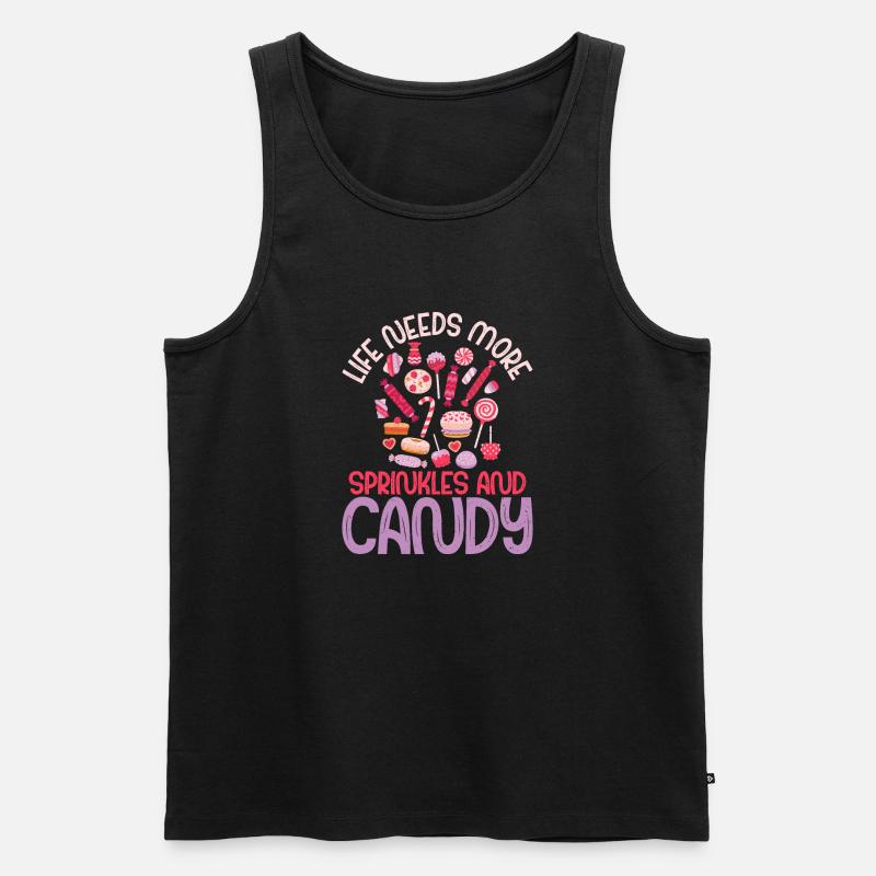 Candy Gift - Männer Premium Bio Tank Top - Schwarz