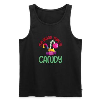 Candy Gift - Men's Premium Organic Tank Top - black - Front - Michal (187cm)