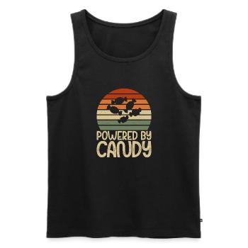 Candy Gift - Men's Premium Organic Tank Top - black - Front - Michal (187cm)