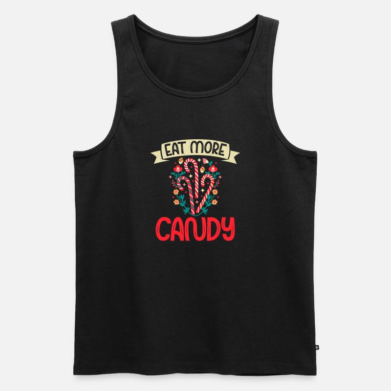 Candy Gift - Männer Premium Bio Tank Top - Schwarz