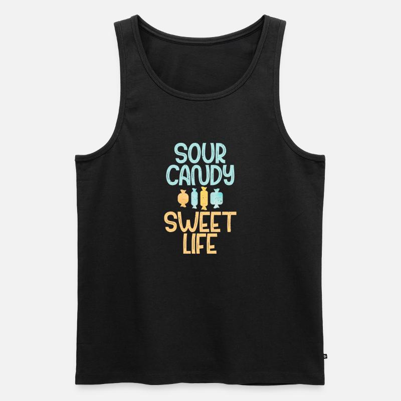 Candy Gift - Männer Premium Bio Tank Top - Schwarz