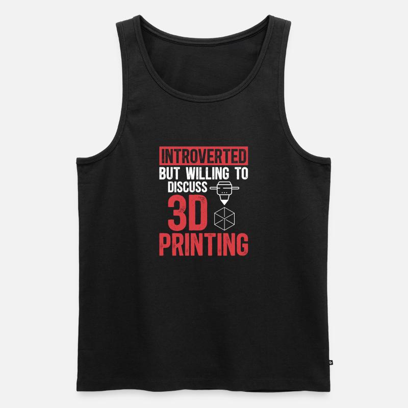 3D Drucker 3D Druck - Männer Premium Bio Tank Top - Schwarz