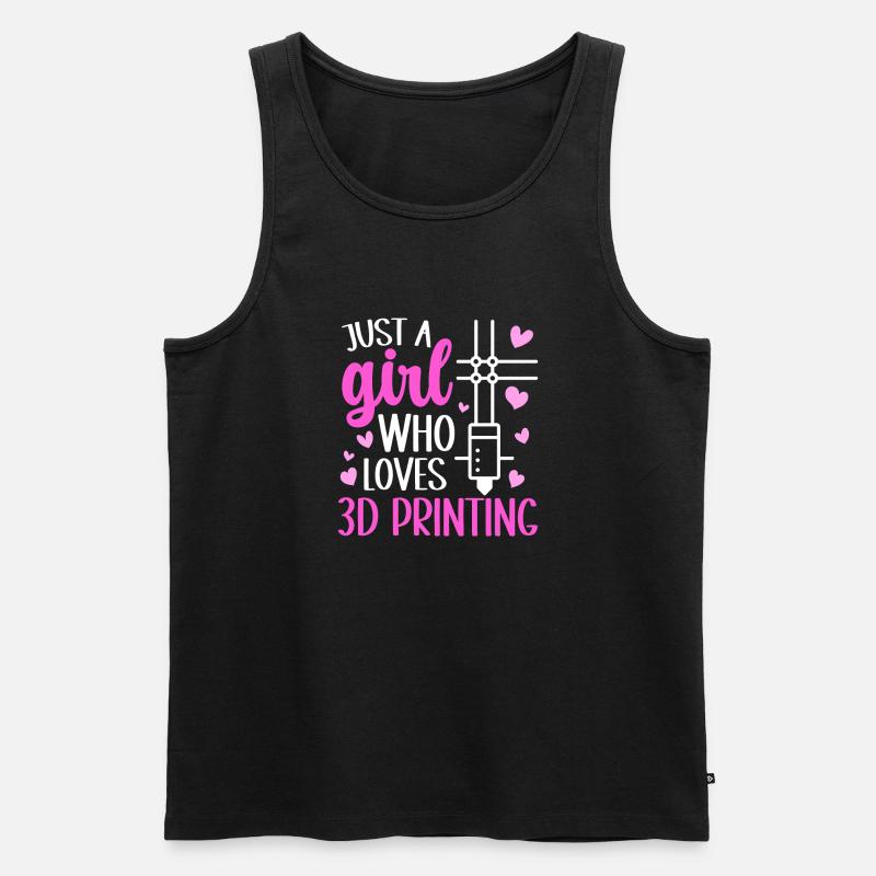 3D Printer 3D Printing - Men's Premium Organic Tank Top - black