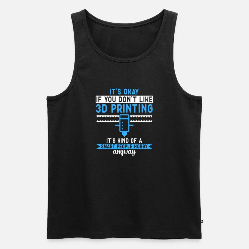 3D Drucker 3D Druck - Männer Premium Bio Tank Top - Schwarz