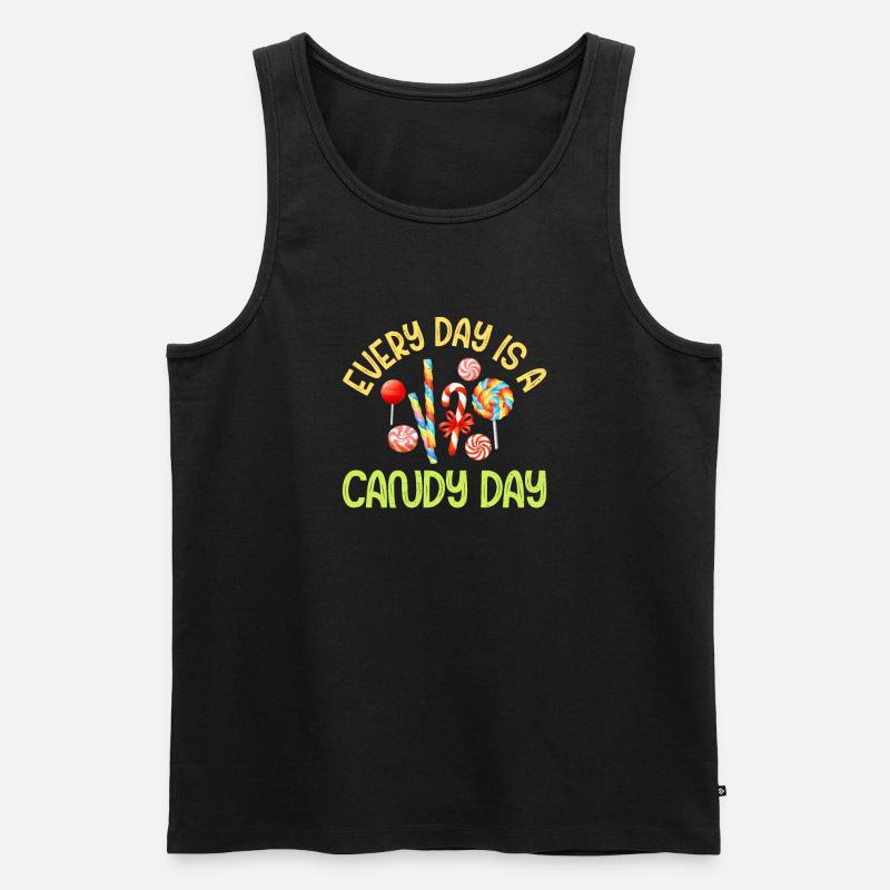 Candy Gift - Männer Premium Bio Tank Top - Schwarz