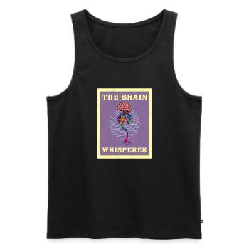 Neurologe Gehirn Neurochirurg Neuron Arzt - Männer Premium Bio Tank Top - Schwarz - Vorne - Michal (187cm)