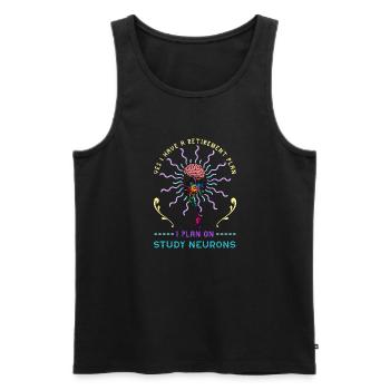 Neurologie Medizin Gehirn Facharzt Neuron - Männer Premium Bio Tank Top - Schwarz - Vorne - Michal (187cm)