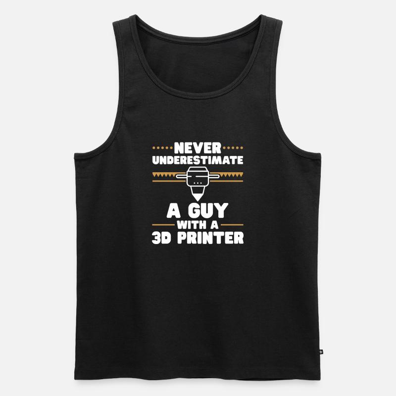 3D Drucker 3D Druck - Männer Premium Bio Tank Top - Schwarz