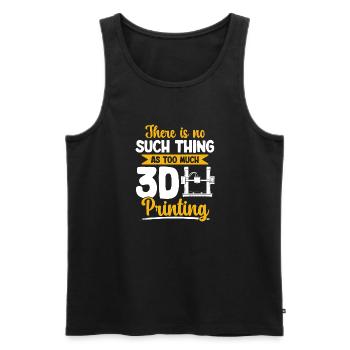 3D Drucker 3D Druck - Männer Premium Bio Tank Top - Schwarz - Vorne - AI Model Male 178 light (178cm)