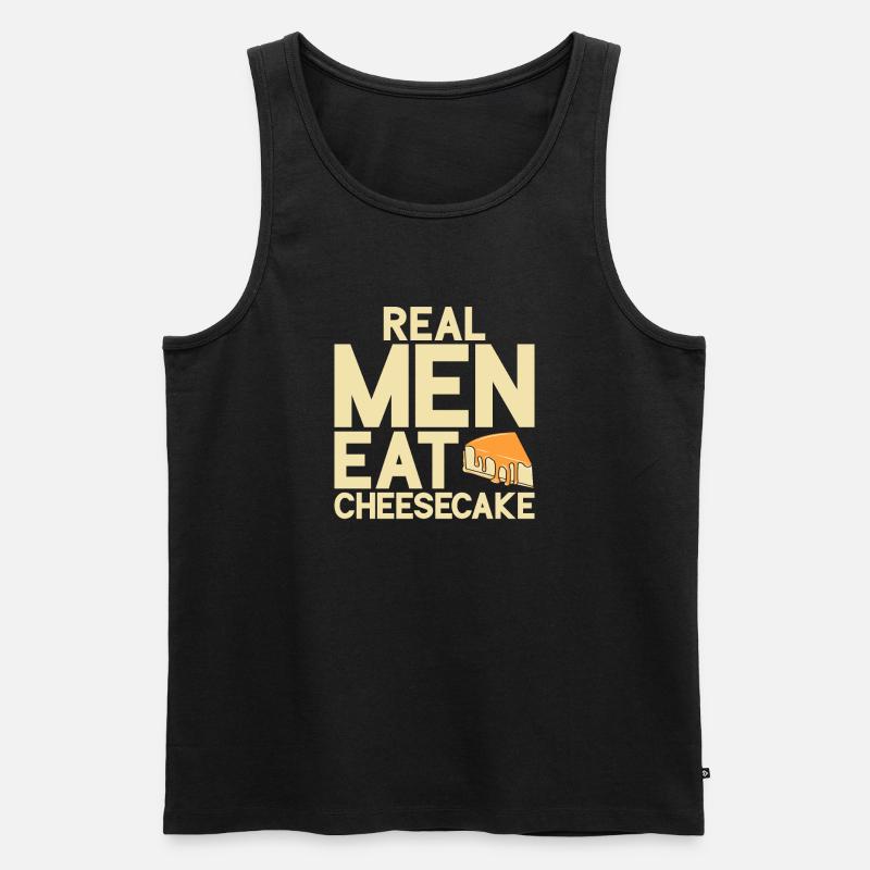 Cheesecake Gift - Männer Premium Bio Tank Top - Schwarz