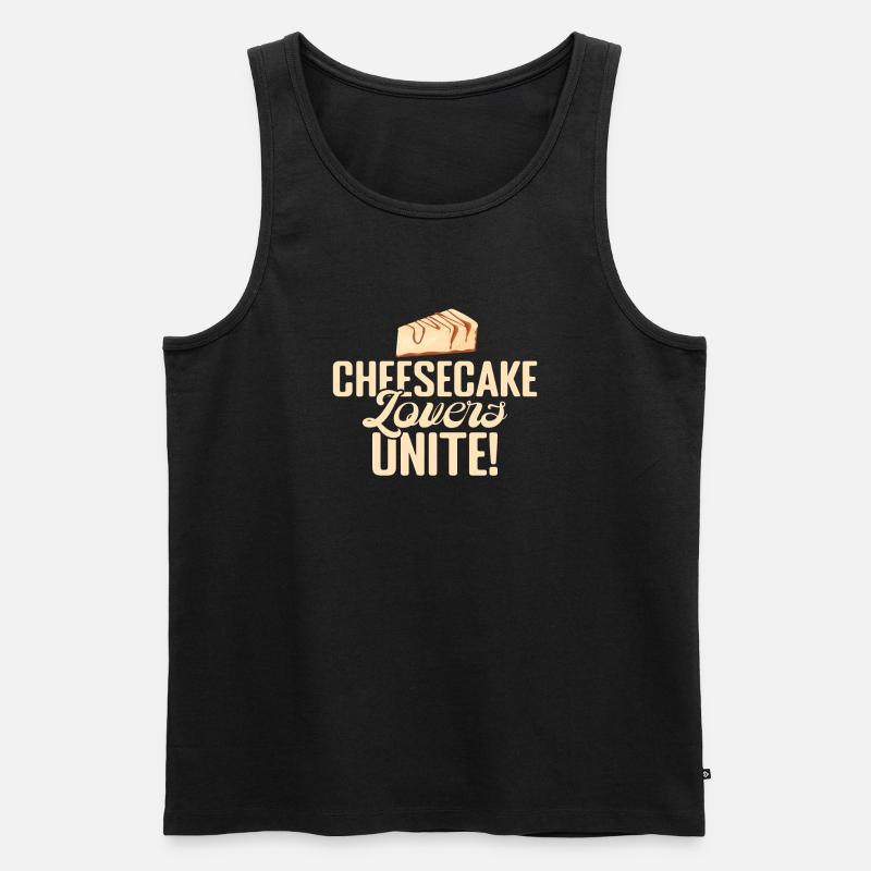 Cheesecake Gift - Männer Premium Bio Tank Top - Schwarz