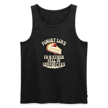 Cheesecake Gift - Männer Premium Bio Tank Top - Schwarz - Vorne - Michal (187cm)