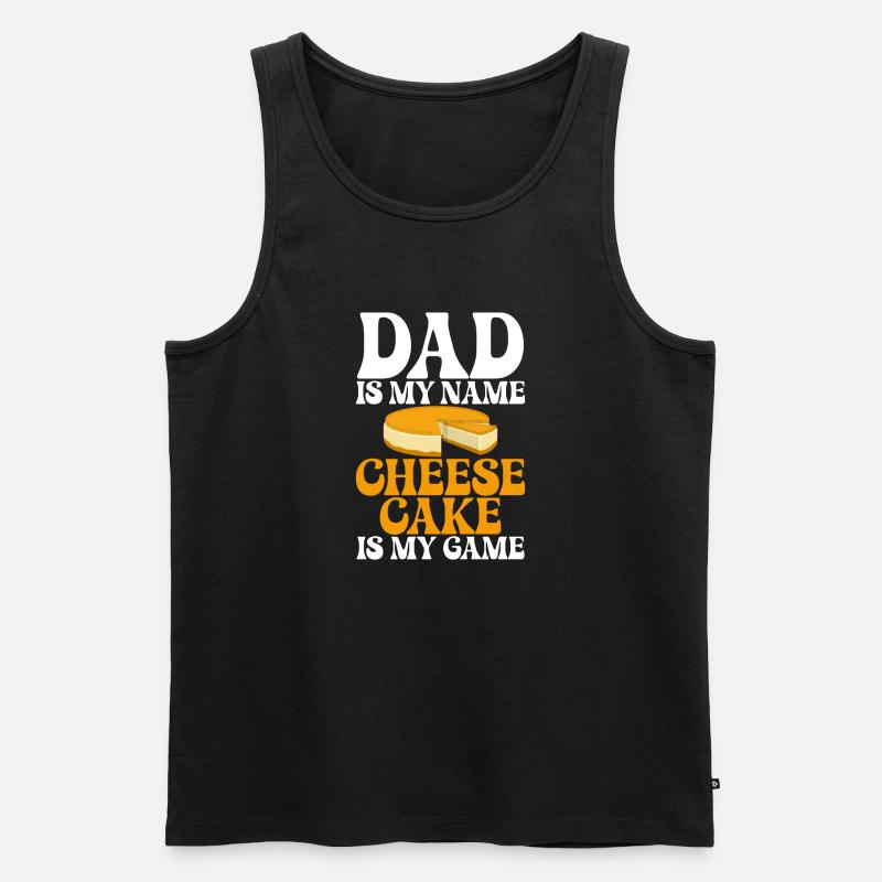Cheesecake Gift - Männer Premium Bio Tank Top - Schwarz