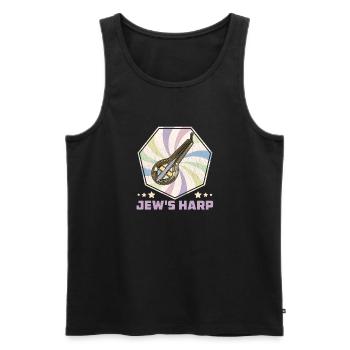 Asiatische Musik Jew's Harp Qopuz Klassik - Männer Premium Bio Tank Top - Schwarz - Vorne - Michal (187cm)