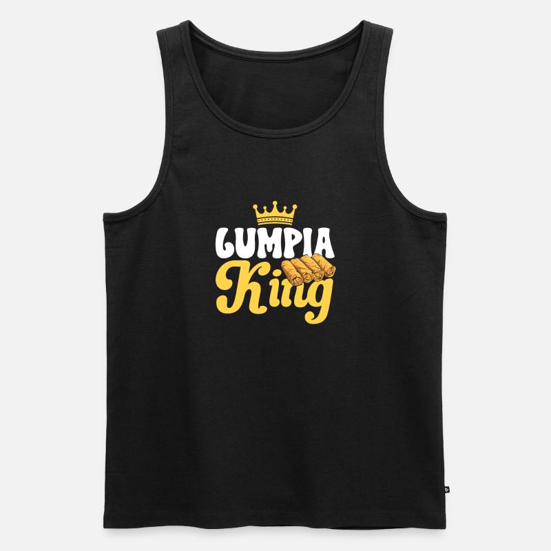 Lumpia Philippinisches Essen Philippinen - Männer Premium Bio Tank Top - Schwarz