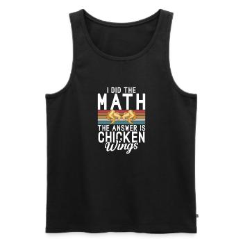 Chicken Wings Gifts - Men's Premium Organic Tank Top - black - Front - Michal (187cm)