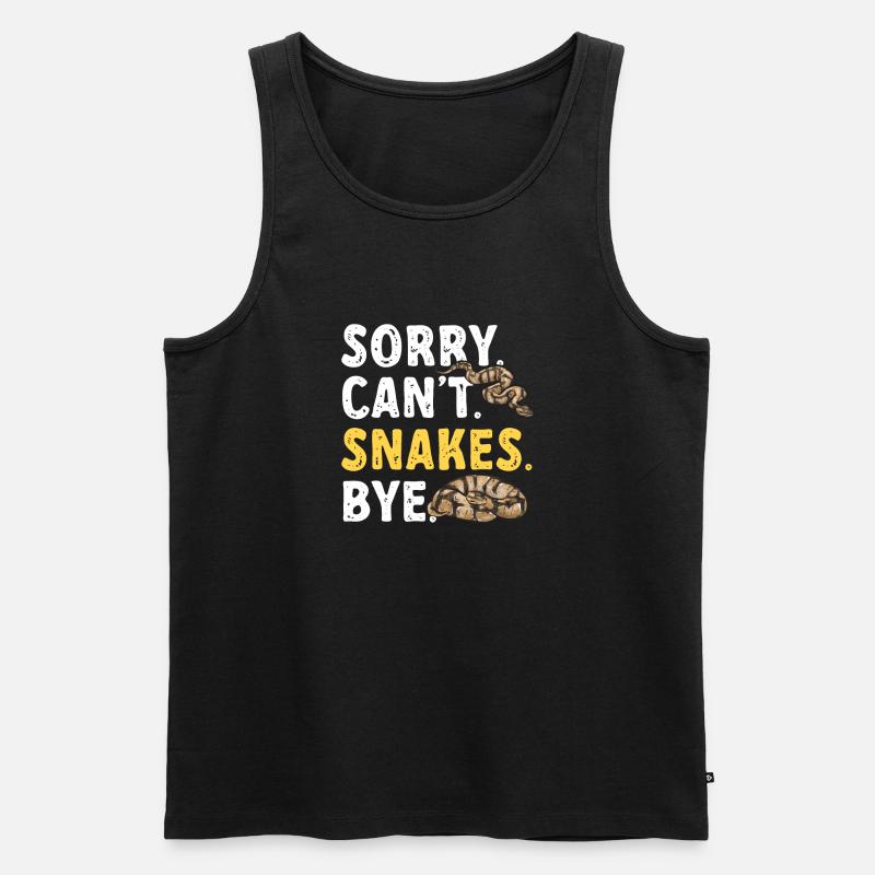 Ball Python Snake King Python - Débardeur bio Premium Homme - noir