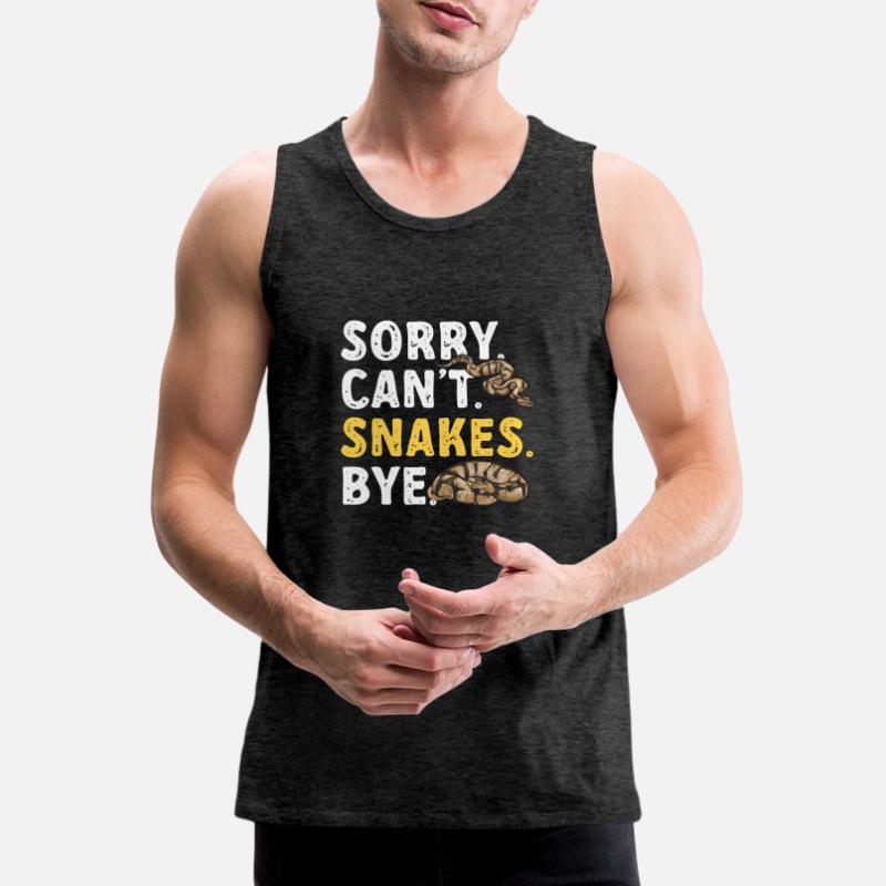 Ball Python Snake King Python Débardeur bio Premium Homme