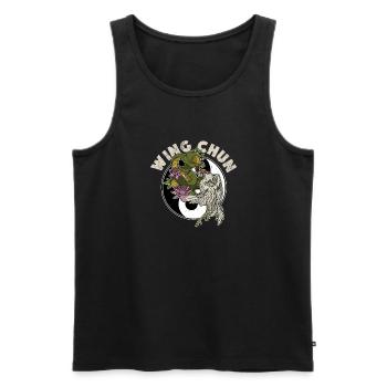 Wing Chun Tsun Kampfsport Schlange Kunst - Männer Premium Bio Tank Top - Schwarz - Vorne - Michal (187cm)