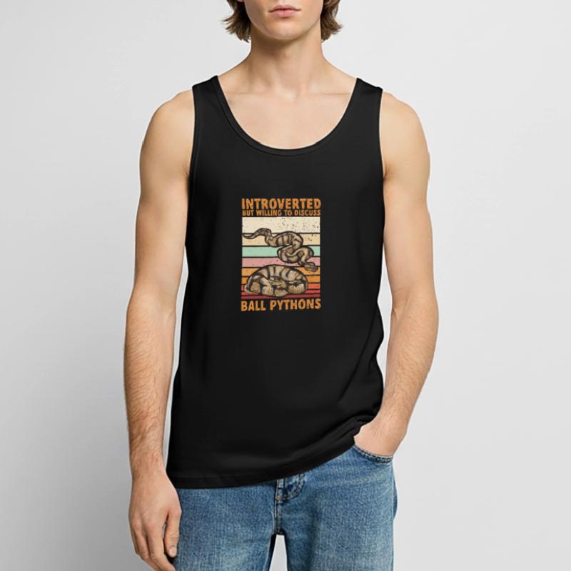 Ball Python Snake King Python Débardeur bio Premium Homme