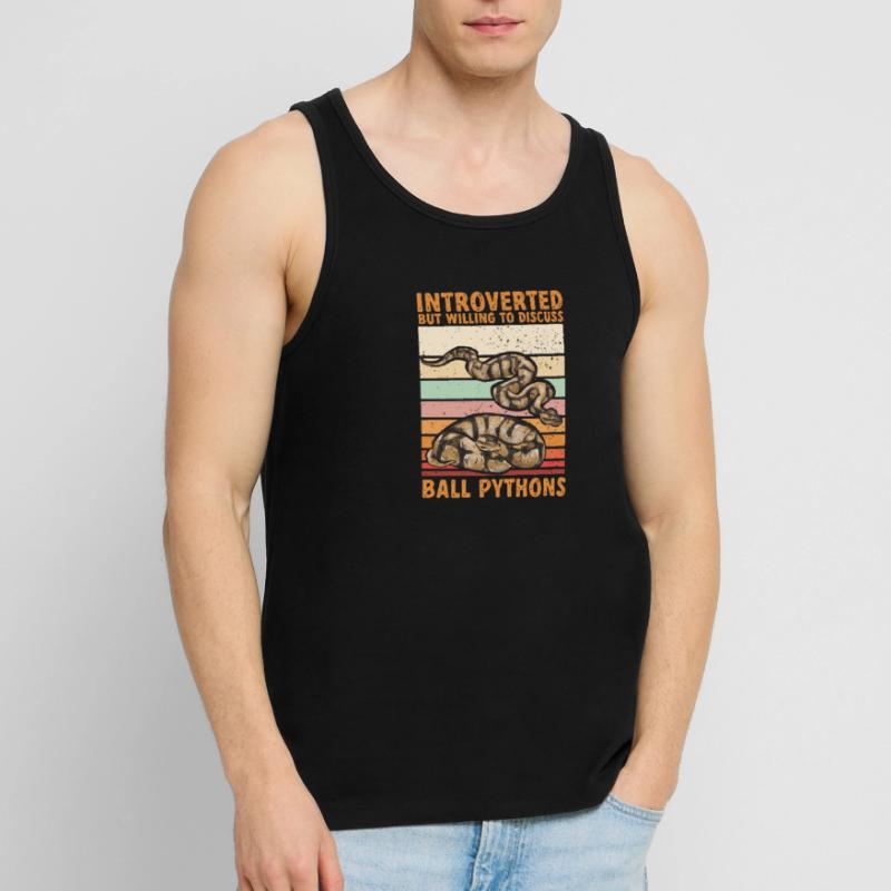 Ball Python Snake King Python Débardeur bio Premium Homme