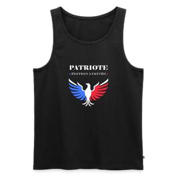 Patriot Limitierte Auflage - Männer Premium Bio Tank Top - Schwarz - Vorne - AI Model Male 178 light (178cm)