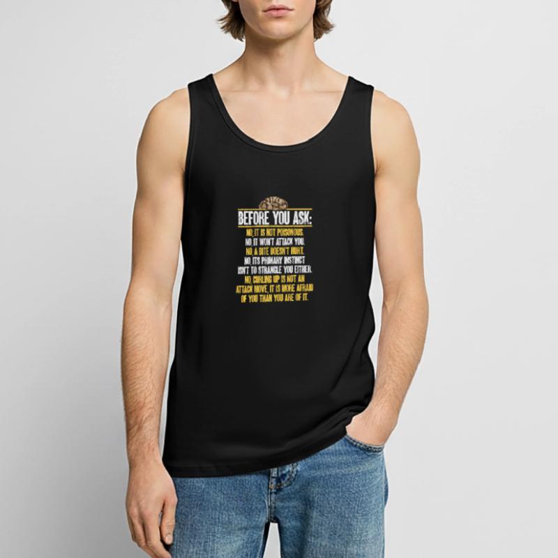 Ball Python Schlange Königspython Männer Premium Bio Tank Top