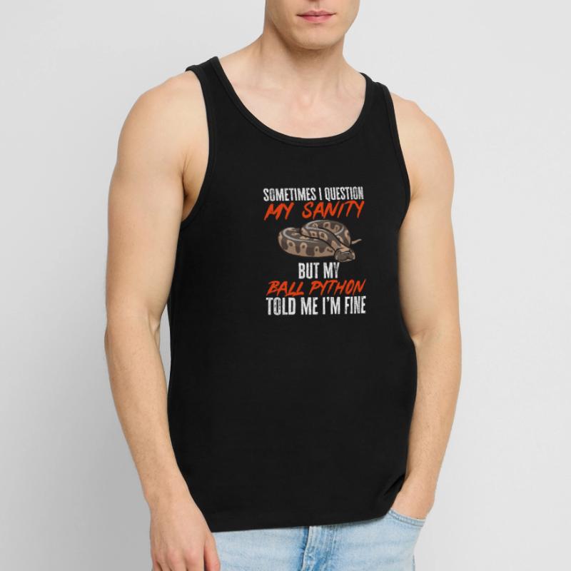 Ball Python Schlange Königspython Männer Premium Bio Tank Top