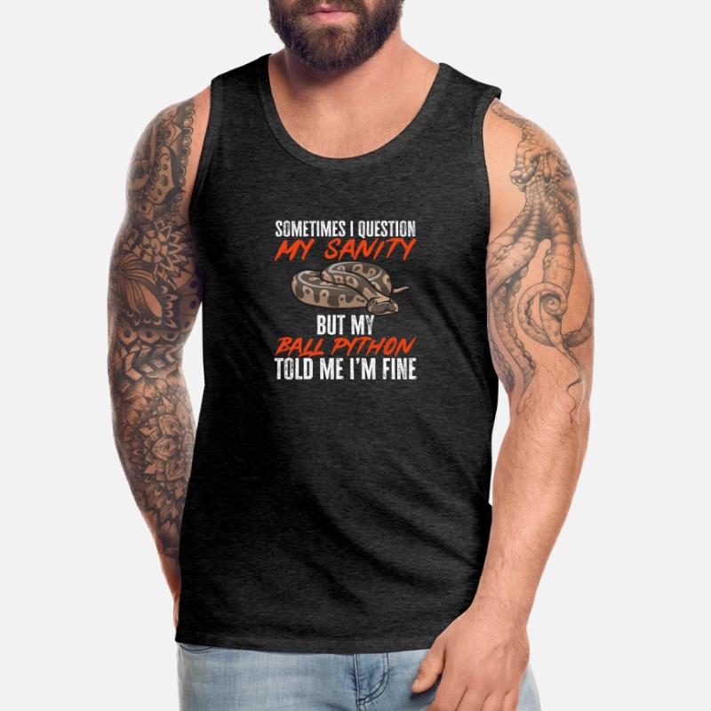 Ball Python Schlange Königspython Männer Premium Bio Tank Top