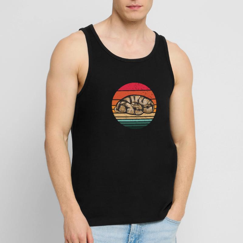 Ball Python Snake King Python Débardeur bio Premium Homme