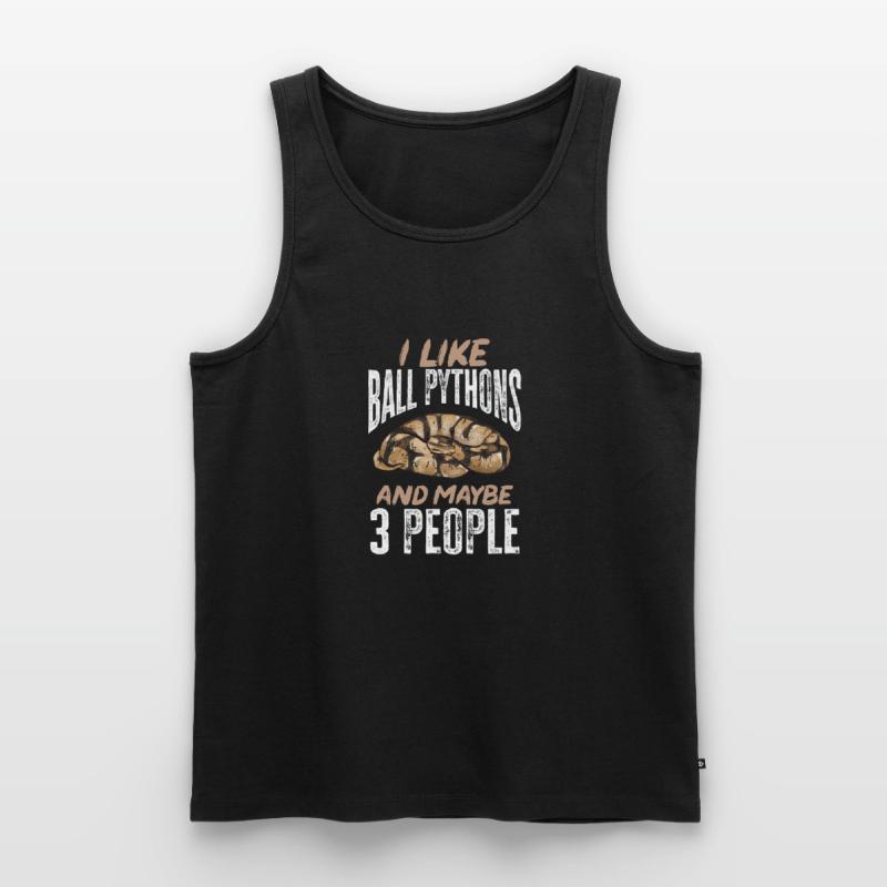 Ball Python Snake King Python Débardeur bio Premium Homme