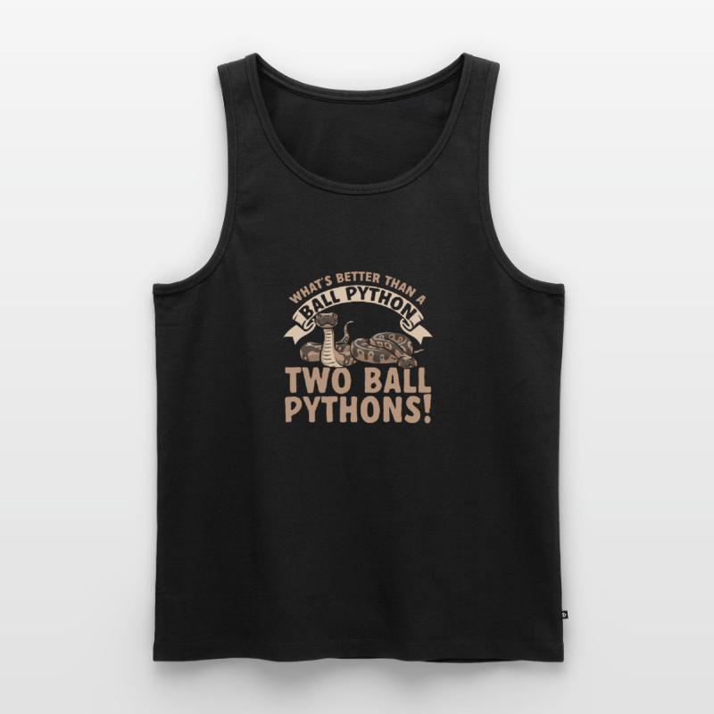 Ball Python Snake King Python Débardeur bio Premium Homme