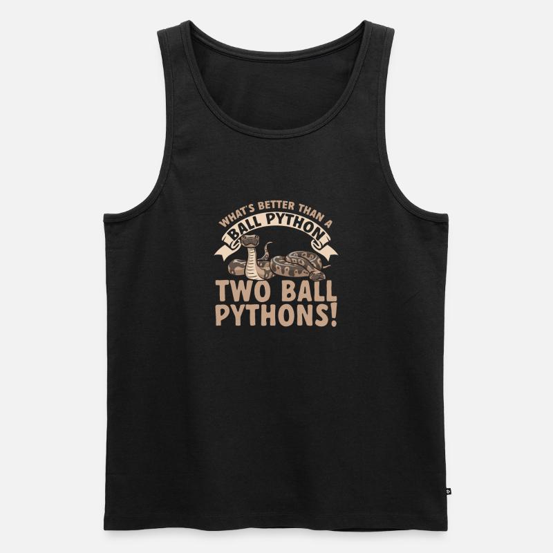 Ball Python Schlange Königspython - Männer Premium Bio Tank Top - Schwarz