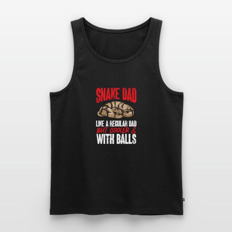 Ball Python Snake King Python Débardeur bio Premium Homme