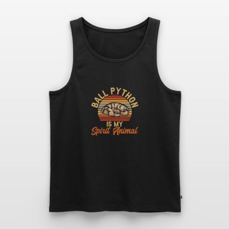 Ball Python Snake King Python Débardeur bio Premium Homme