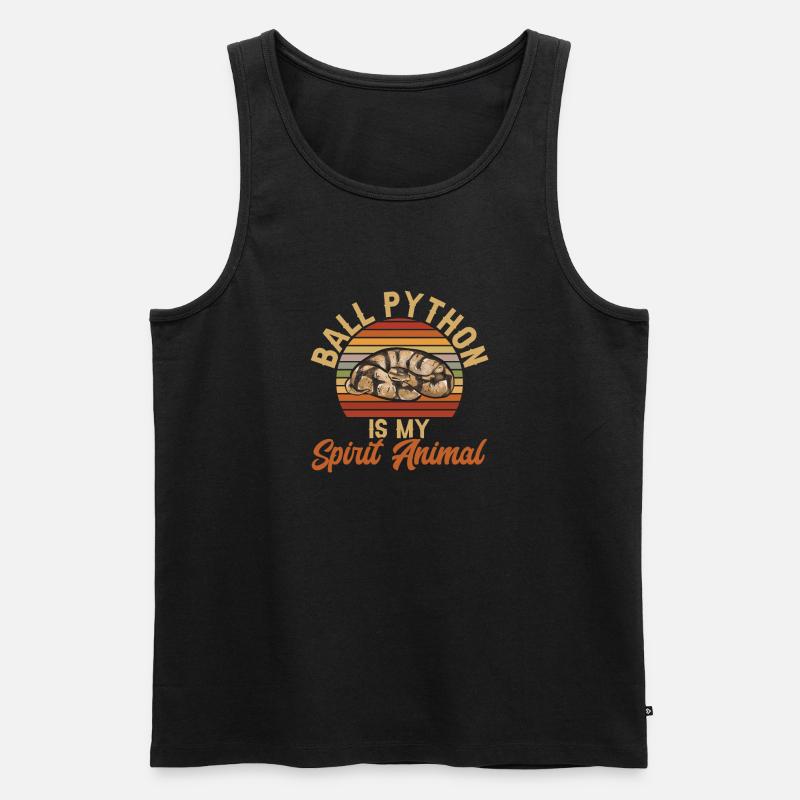 Ball Python Schlange Königspython - Männer Premium Bio Tank Top - Schwarz