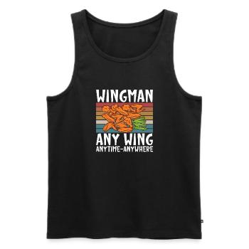 Chicken Wings Gifts - Männer Premium Bio Tank Top - Schwarz - Vorne - Michal (187cm)