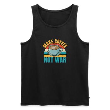Coffee Gifts - Männer Premium Bio Tank Top - Schwarz - Vorne - AI Model Male 178 light (178cm)